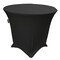 Stretch Spandex Fitted Tablecloth 36 Inch Round Wrinkle Free with Reinforced Leg Pockets